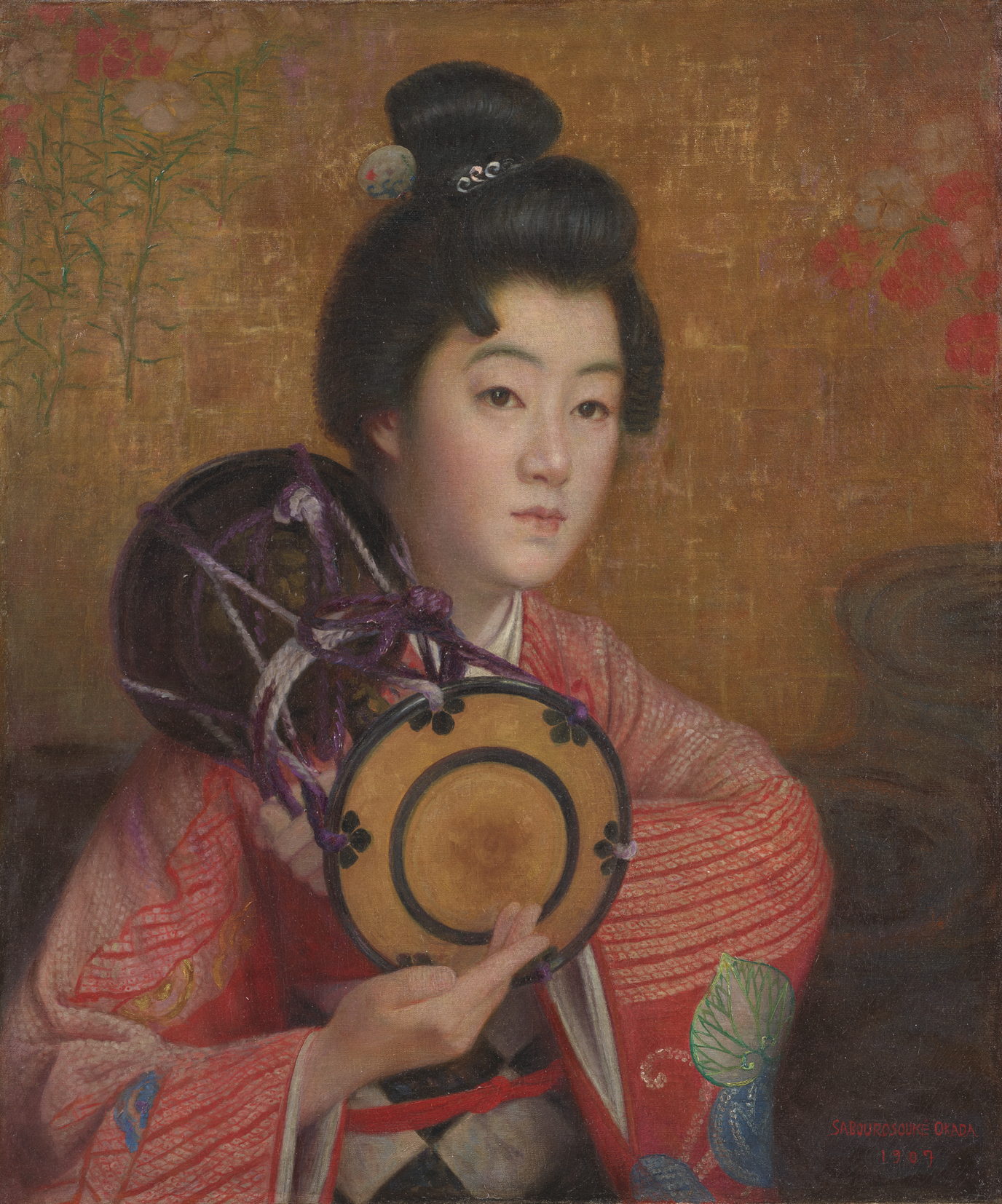 岡田三郎助≪婦人像≫1907(明治40)年石橋財団ブリヂストン美術館)