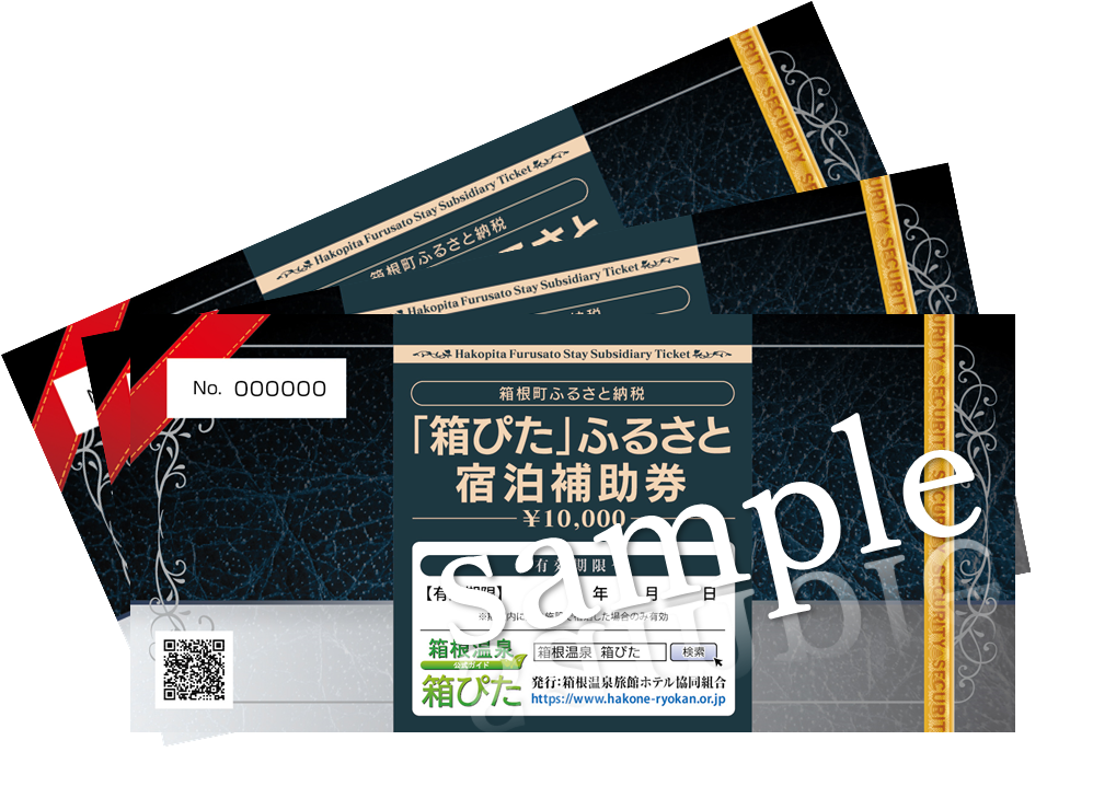 3万円分 箱根・箱ぴた ふるさと宿泊補助券　※有効期限 令和7年12月24日 2024.9.30迄納税分]箱根町ふるさと納税謝礼品『箱ぴたふるさと宿泊補助