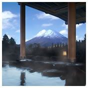 宿と富士山